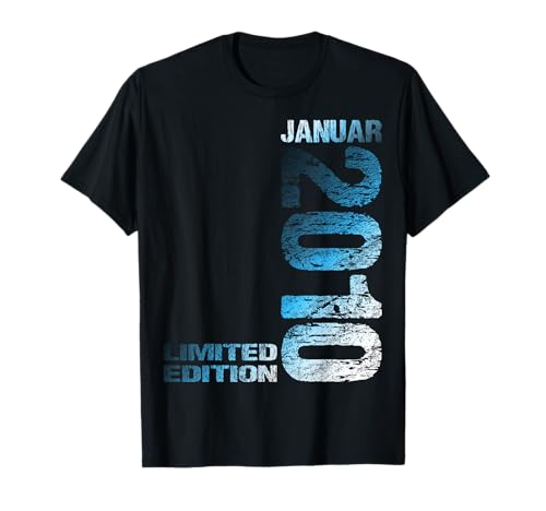 Januar 2010 Junge Mädchen 15. Geburtstag Limited Edition 15 T-Shirt von Lustige Geschenke zum 15. Geburtstag 2010