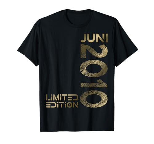 Limited Edition Juni 2010 Junge Mädchen 15. Geburtstag T-Shirt von Lustige Geschenke zum 15. Geburtstag 2010
