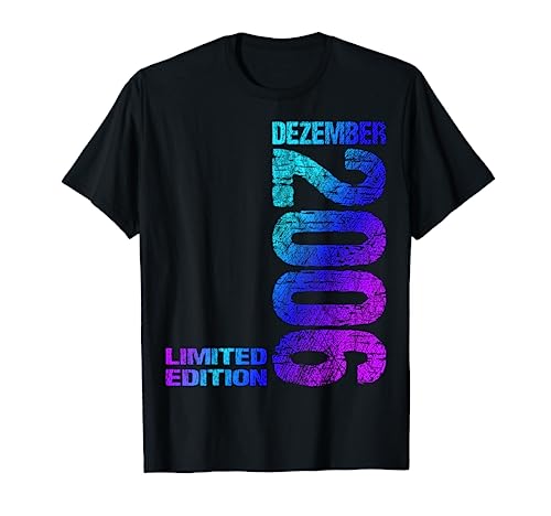 Dezember 2006 Junge Mädchen 18. Geburtstag Limited Edition T-Shirt von Lustige Geschenke zum 18. Geburtstag 2006