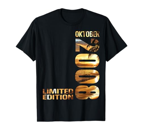 Limited Edition Oktober 2008 Junge Mädchen 17. Geburtstag T-Shirt von Lustige Geschenke zum 17. Geburtstag 2008