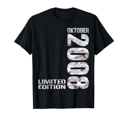 Limited Edition Oktober 2008 Junge Mädchen 17. Geburtstag T-Shirt von Lustige Geschenke zum 17. Geburtstag 2008