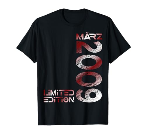 Limited Edition März 2009 Junge Mädchen 16. Geburtstag T-Shirt von Lustige Geschenke zum 16. Geburtstag 2009