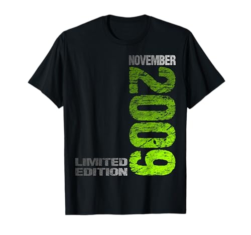 November 2009 Junge Mädchen 16. Geburtstag Limited Edition T-Shirt von Lustige Geschenke zum 16. Geburtstag 2009