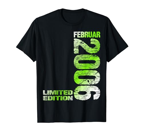 Februar 2006 Junge Mädchen 18. Geburtstag Limited Edition 18 T-Shirt von Lustige Geschenke zum 18. Geburtstag 2006