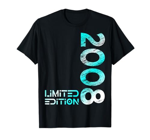 17. Geburtstag Limited Edition Jahrgang 2008 Junge Mädchen T-Shirt von Lustige Geschenke zum 17. Geburtstag 2008