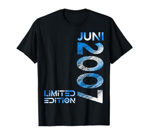 Limited Edition Juni 2007 Junge Mädchen 18. Geburtstag T-Shirt von Lustige Geschenke zum 18. Geburtstag 2007