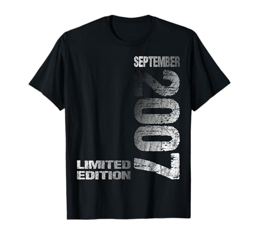 Limited Edition September 2007 Junge Mädchen 18. Geburtstag T-Shirt von Lustige Geschenke zum 18. Geburtstag 2007