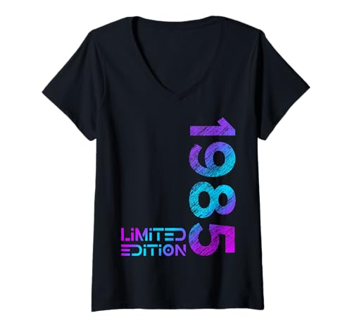 Damen 40. Geburtstag Limited Edition Jahrgang 1985 Mann Frau T-Shirt mit V-Ausschnitt Damen 40. Geburtstag Limited Edition Jahrgang 1985 Mann Frau T-Shirt mit V-Ausschnitt von Lustige Geschenke zum 40. Geburtstag 1985
