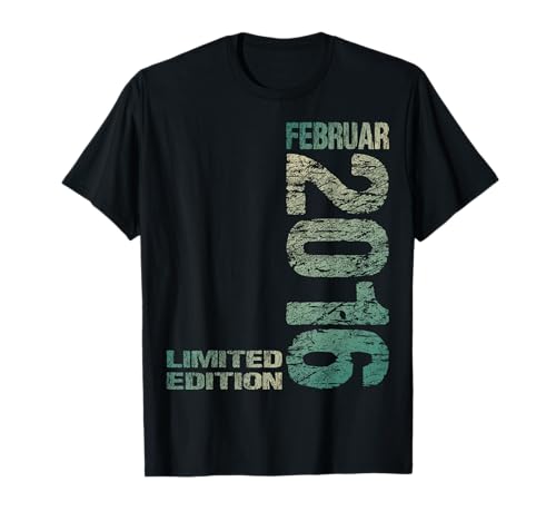 Februar 2016 Junge Mädchen 8. Geburtstag Limited Edition T-Shirt von Lustige Geschenke zum 8. Geburtstag 2016