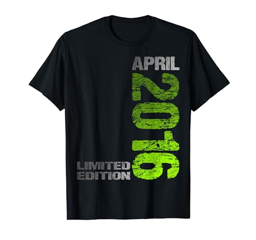 Limited Edition April 2016 Junge Mädchen 8. Geburtstag T-Shirt von Lustige Geschenke zum 8. Geburtstag 2016