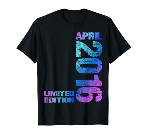 Limited Edition April 2016 Junge Mädchen 8. Geburtstag T-Shirt von Lustige Geschenke zum 8. Geburtstag 2016