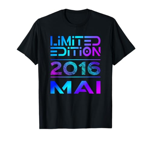 Limited Edition Mai 2016 Junge Mädchen 9. Geburtstag T-Shirt von Lustige Geschenke zum 9. Geburtstag 2016