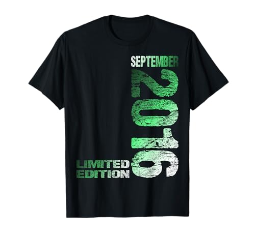 Limited Edition September 2016 Junge Mädchen 9. Geburtstag T-Shirt von Lustige Geschenke zum 9. Geburtstag 2016