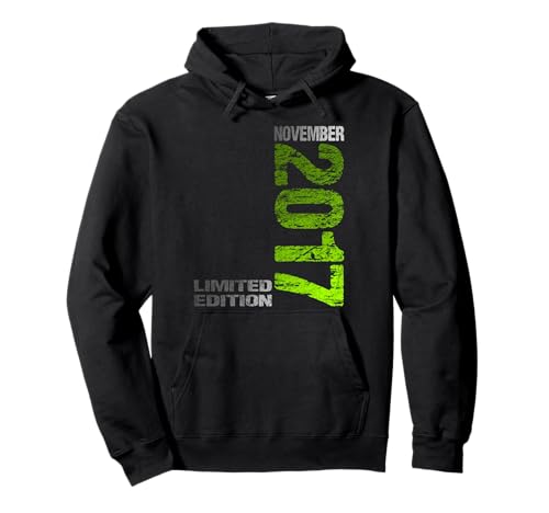 November 2017 Junge Mädchen 8. Geburtstag Limited Edition Pullover Hoodie von Lustige Geschenke zum 8. Geburtstag 2017