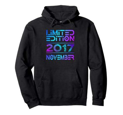 November 2017 Junge Mädchen 8. Geburtstag Limited Edition Pullover Hoodie von Lustige Geschenke zum 8. Geburtstag 2017