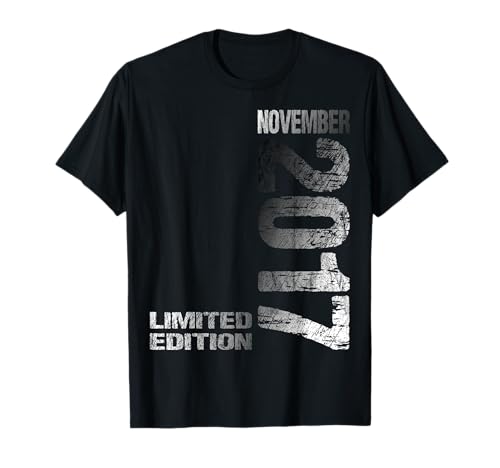 November 2017 Junge Mädchen 8. Geburtstag Limited Edition T-Shirt von Lustige Geschenke zum 8. Geburtstag 2017