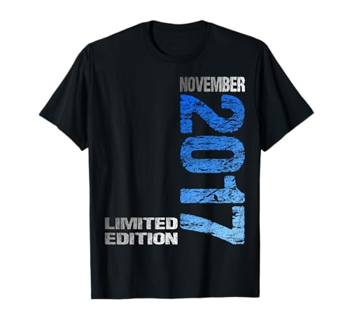 November 2017 Junge Mädchen 8. Geburtstag Limited Edition T-Shirt von Lustige Geschenke zum 8. Geburtstag 2017