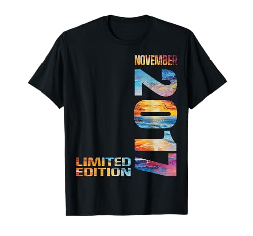 November 2017 Junge Mädchen 8. Geburtstag Limited Edition T-Shirt von Lustige Geschenke zum 8. Geburtstag 2017