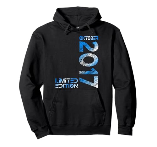 Oktober 2017 Junge Mädchen 8. Geburtstag Limited Edition Pullover Hoodie von Lustige Geschenke zum 8. Geburtstag 2017