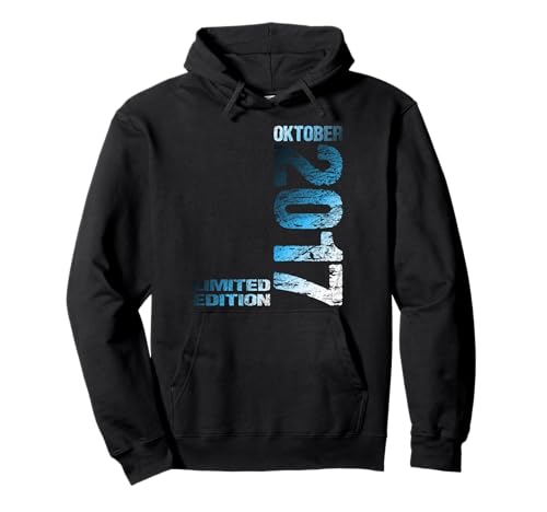 Oktober 2017 Junge Mädchen 8. Geburtstag Limited Edition Pullover Hoodie von Lustige Geschenke zum 8. Geburtstag 2017