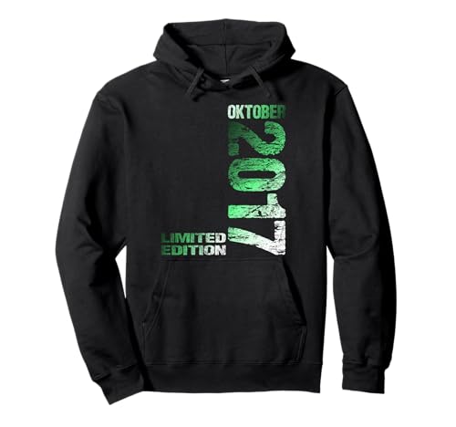 Oktober 2017 Junge Mädchen 8. Geburtstag Limited Edition Pullover Hoodie von Lustige Geschenke zum 8. Geburtstag 2017