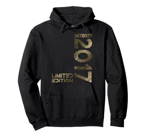 Oktober 2017 Junge Mädchen 8. Geburtstag Limited Edition Pullover Hoodie von Lustige Geschenke zum 8. Geburtstag 2017