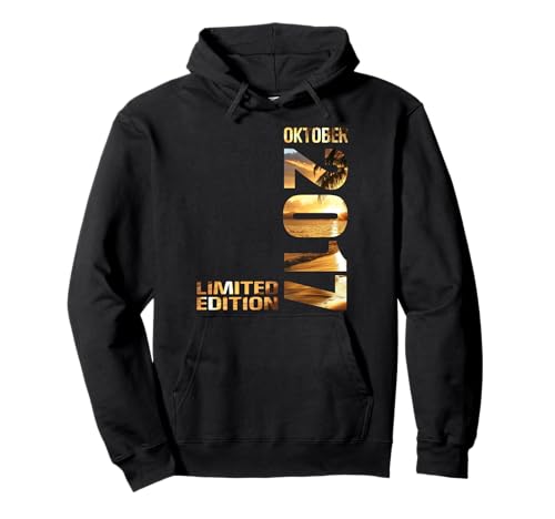 Oktober 2017 Junge Mädchen 8. Geburtstag Limited Edition Pullover Hoodie von Lustige Geschenke zum 8. Geburtstag 2017