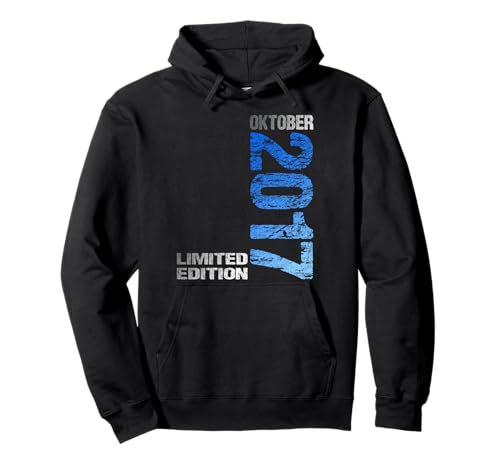 Oktober 2017 Junge Mädchen 8. Geburtstag Limited Edition Pullover Hoodie von Lustige Geschenke zum 8. Geburtstag 2017