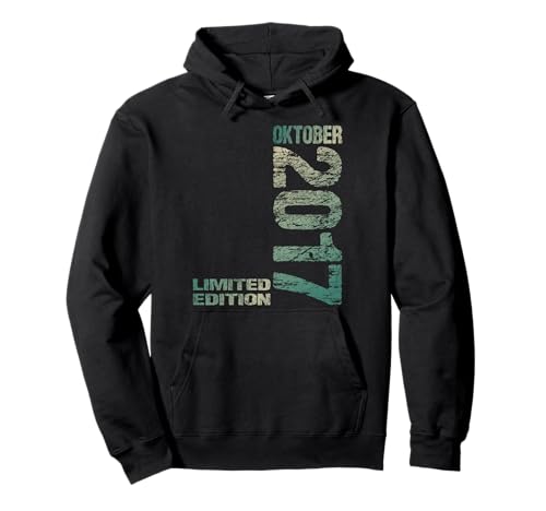 Oktober 2017 Junge Mädchen 8. Geburtstag Limited Edition Pullover Hoodie von Lustige Geschenke zum 8. Geburtstag 2017