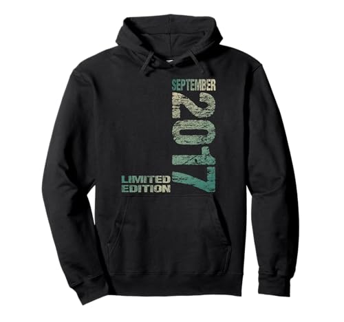 September 2017 Junge Mädchen 8. Geburtstag Limited Edition Pullover Hoodie von Lustige Geschenke zum 8. Geburtstag 2017