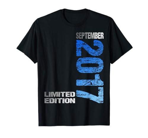 September 2017 Junge Mädchen 8. Geburtstag Limited Edition T-Shirt von Lustige Geschenke zum 8. Geburtstag 2017