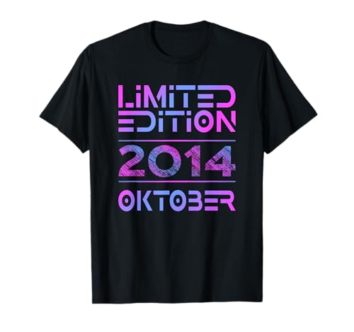 Oktober 2014 Junge Mädchen 11. Geburtstag Limited Edition T-Shirt von Lustige Geschenke zum 11. Geburtstag 2014