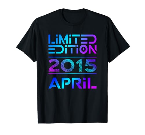 Limited Edition April 2015 Junge Mädchen 10. Geburtstag T-Shirt von Lustige Geschenke zum 10. Geburtstag 2015