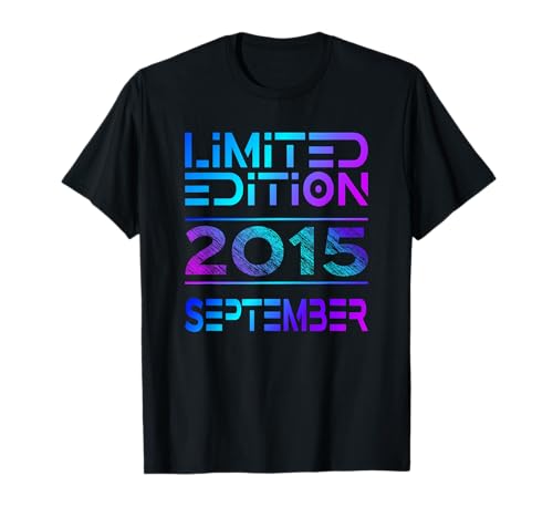 Limited Edition September 2015 Junge Mädchen 10. Geburtstag T-Shirt von Lustige Geschenke zum 10. Geburtstag 2015