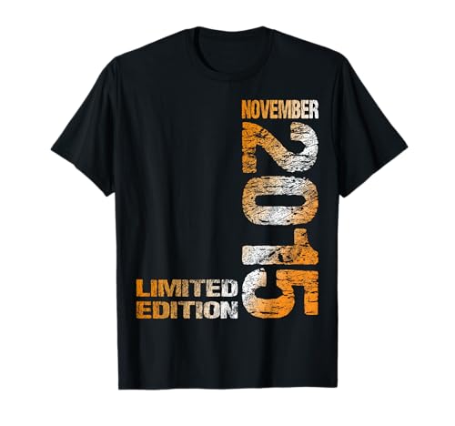 November 2015 Junge Mädchen 10. Geburtstag Limited Edition T-Shirt von Lustige Geschenke zum 10. Geburtstag 2015