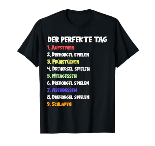 Lustige Geschenke Der perfekte Tag Drehorgel spielen T-Shirt Damen Cartoon-Theme T-Shirt Black, Multicolored V-Ausschnitt Kurzarm Klein Regulär Small EU 34 centimeters 16.5 Frauen Lustige Geschenke Der perfekte Tag Drehorgel spielen T-Shirt Damen Cartoon-Theme T-Shirt Black, Multicolored V-Ausschnitt Kurzarm Klein Regulär Small EU 34 centimeters 16.5 Frauen von Lustige Geschenke