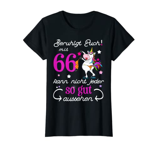 Damen 66. Geburtstag Jahrgang 66 Jahre Geschenk Ehefrau Frau T-Shirt Damen 66. Geburtstag Jahrgang 66 Jahre Geschenk Ehefrau Frau T-Shirt von Lustige Geschenkidee für Frauen zum 66. Geburtstag