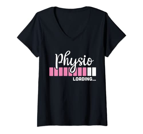 Damen Werdende Physio Beruf Ausbildung Frauen Physiotherapeutin T-Shirt mit V-Ausschnitt Damen Werdende Physio Beruf Ausbildung Frauen Physiotherapeutin T-Shirt mit V-Ausschnitt von Lustige Geschenkideen Angehende Physiotherapeutin