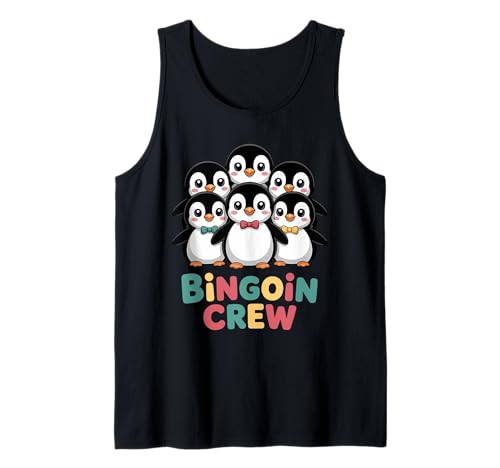 Lustiger Bingo Pinguin Spruch Damen Bingoin Crew Senioren Tank Top von Lustige Geschenkideen für Bingo Spieler