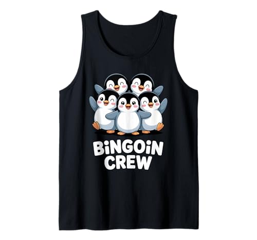 Lustiger Bingo Pinguin Spruch Damen Bingoin Crew Senioren Tank Top von Lustige Geschenkideen für Bingo Spieler