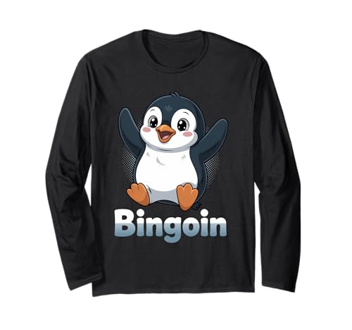Lustiger Bingo Pinguin Spruch Damen Bingoin Senioren Langarmshirt von Lustige Geschenkideen für Bingo Spieler