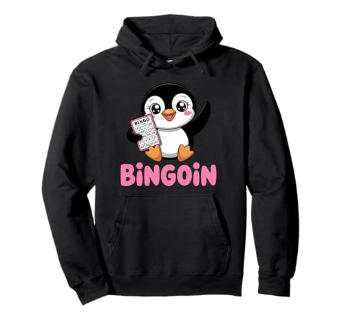 Lustiger Bingo Pinguin Spruch Damen Bingoin Senioren Pullover Hoodie von Lustige Geschenkideen für Bingo Spieler