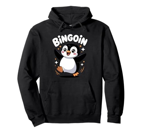 Lustiger Bingo Pinguin Spruch Damen Bingoin Senioren Pullover Hoodie von Lustige Geschenkideen für Bingo Spieler