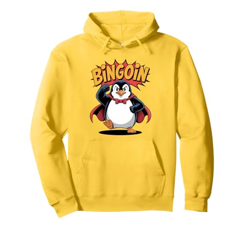 Lustiger Bingo Pinguin Spruch Damen Bingoin Senioren Pullover Hoodie von Lustige Geschenkideen für Bingo Spieler