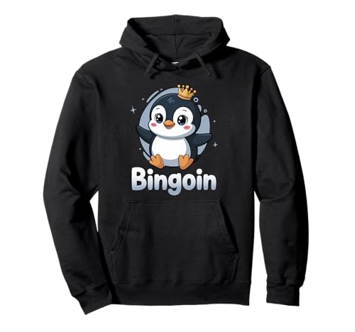 Lustiger Bingo Pinguin Spruch Damen Bingoin Senioren Pullover Hoodie von Lustige Geschenkideen für Bingo Spieler