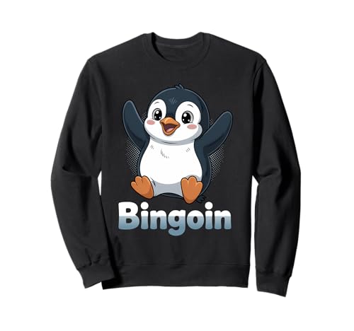 Lustiger Bingo Pinguin Spruch Damen Bingoin Senioren Sweatshirt von Lustige Geschenkideen für Bingo Spieler