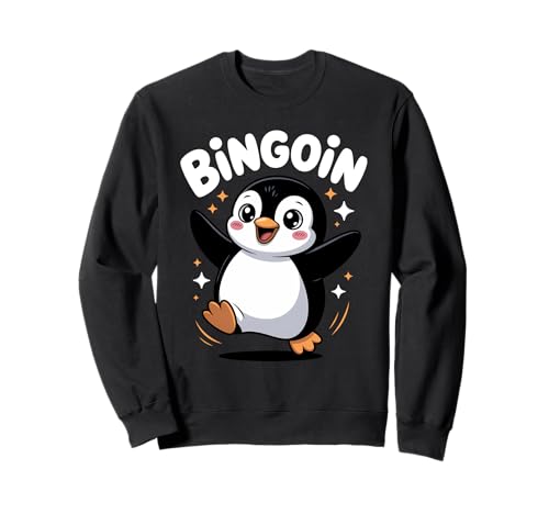 Lustiger Bingo Pinguin Spruch Damen Bingoin Senioren Sweatshirt von Lustige Geschenkideen für Bingo Spieler