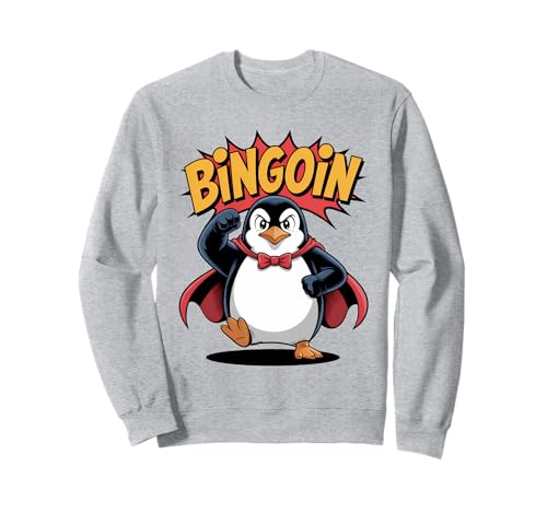 Lustiger Bingo Pinguin Spruch Damen Bingoin Senioren Sweatshirt von Lustige Geschenkideen für Bingo Spieler