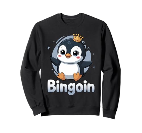 Lustiger Bingo Pinguin Spruch Damen Bingoin Senioren Sweatshirt von Lustige Geschenkideen für Bingo Spieler