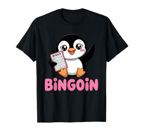 Lustiger Bingo Pinguin Spruch Damen Bingoin Senioren T-Shirt von Lustige Geschenkideen für Bingo Spieler